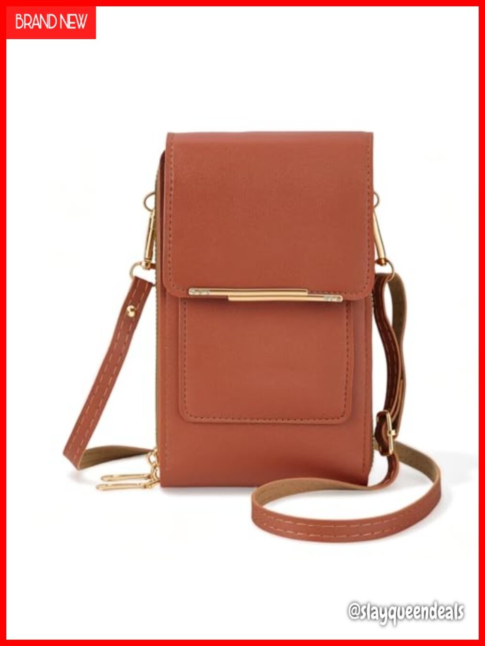 Touchscreen Crossbody Phone Purse PU Leather Anti-Theft Messenger Bag